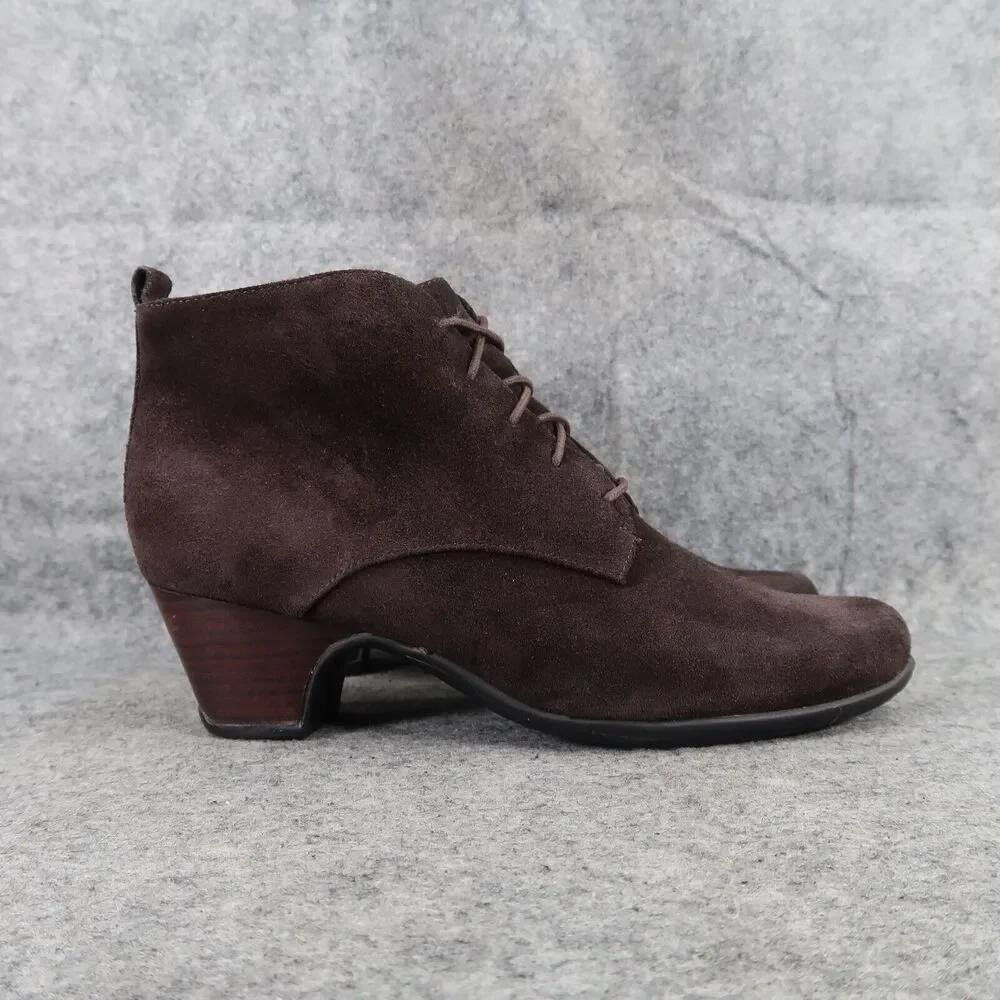 Clarks Shoes Womens 7.5 Bootie Fashion Desert Chukka Leather Lace Up Active Air